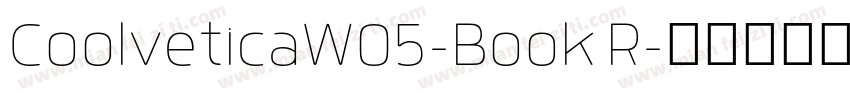 CoolveticaW05-Book R字体转换